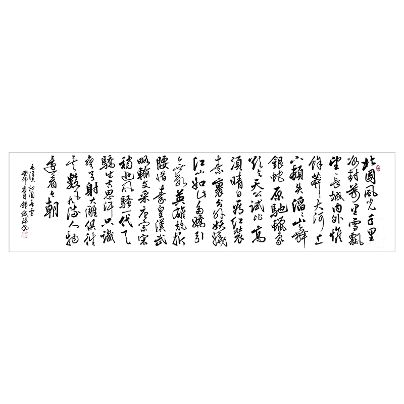 《沁园春·雪》钟铁环书法作品