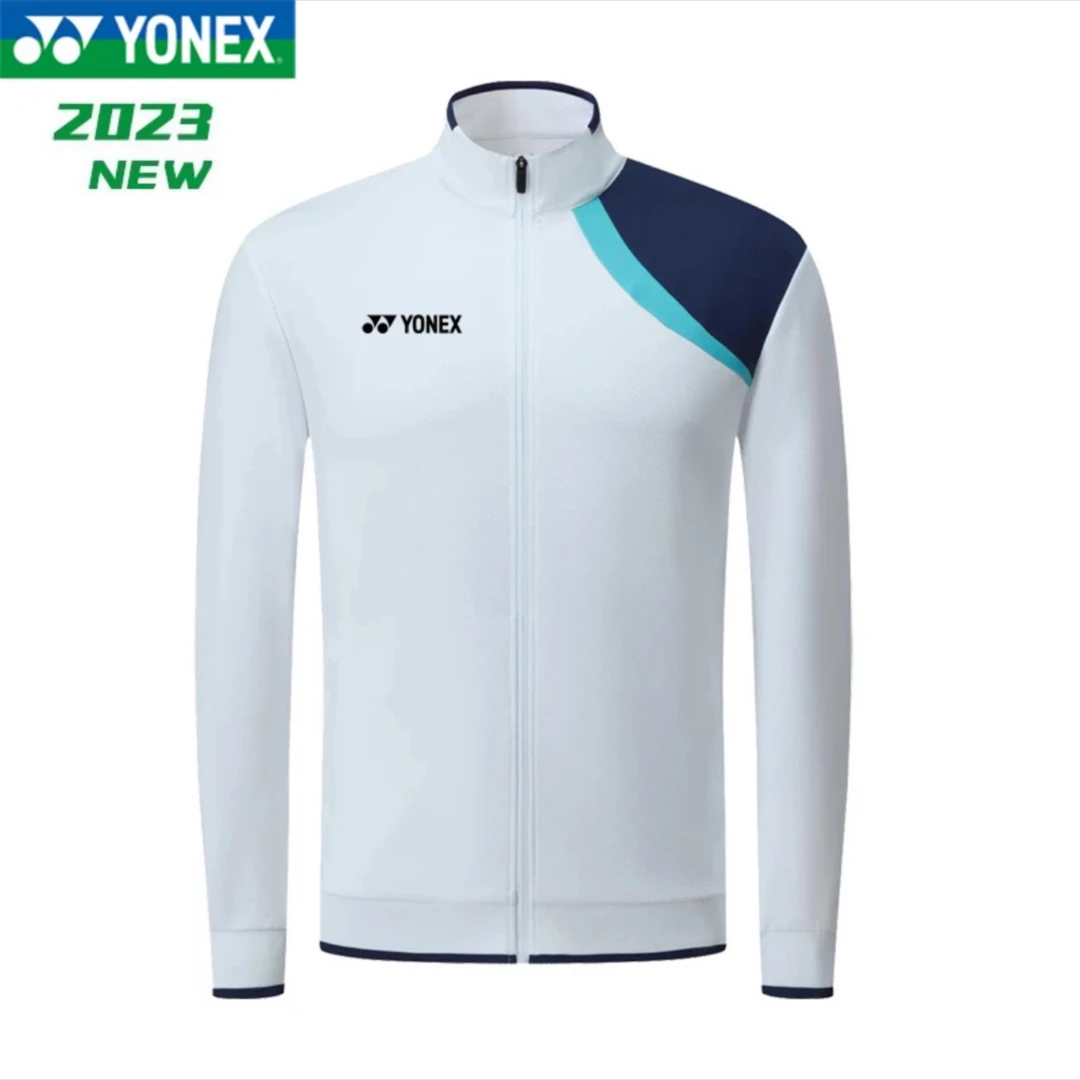 YONEX2023秋冬季新款羽毛球服外套比赛训练运动长袖热身运动服