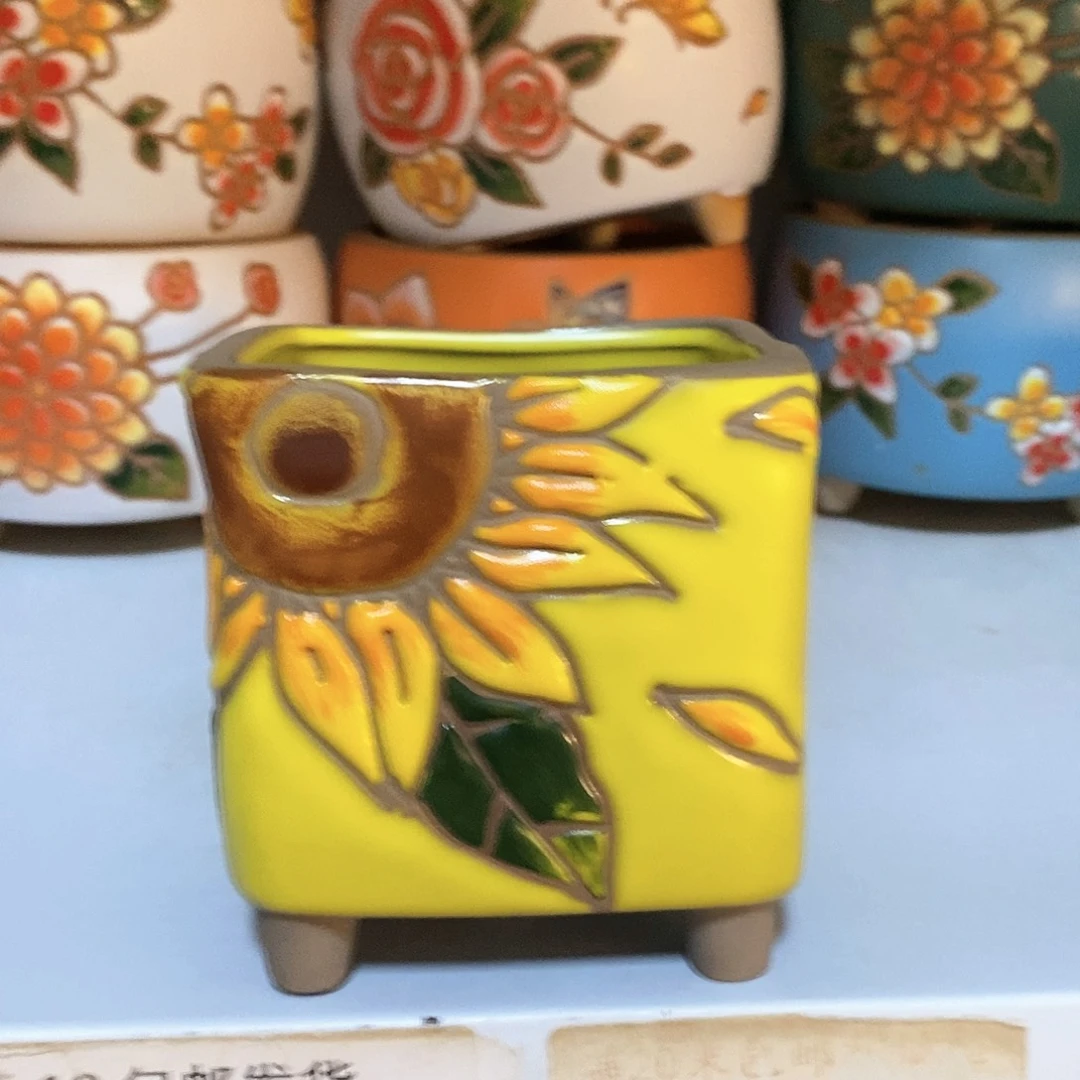 红陶韩式多肉植物花盆