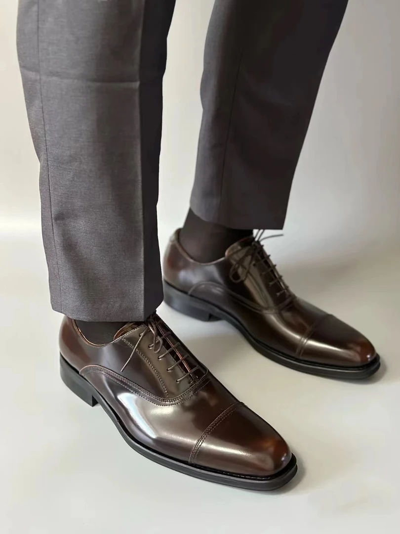 【断码】新款男士时尚皮鞋浮力高级轻奢小众款