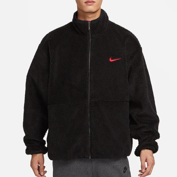 耐克/Nike新款男子CNY羊羔绒立领时尚两面穿夹外套FD4057-010