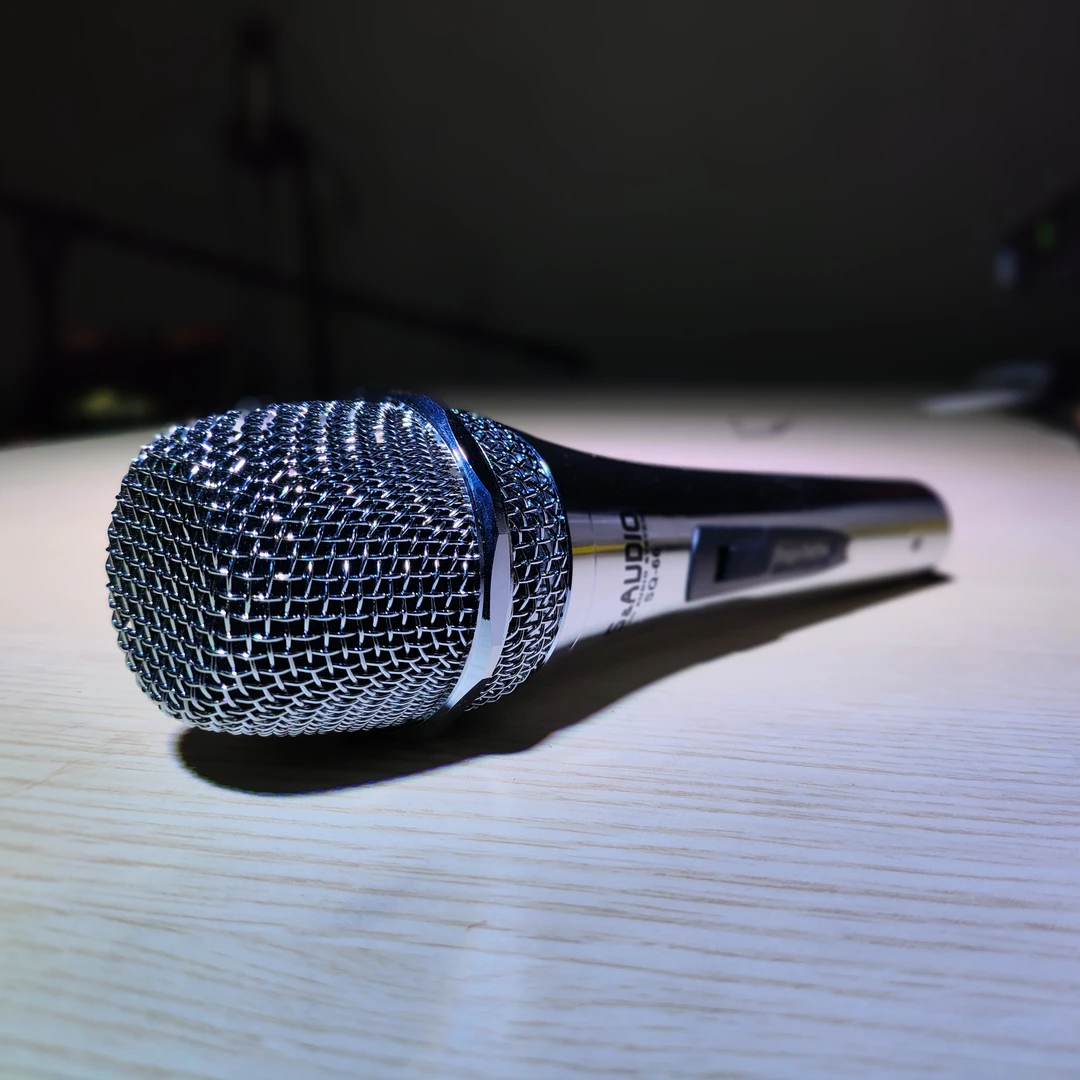 SAUDIO有线话筒麦克风有线麦克风直播K歌话筒6.35插头有线话筒