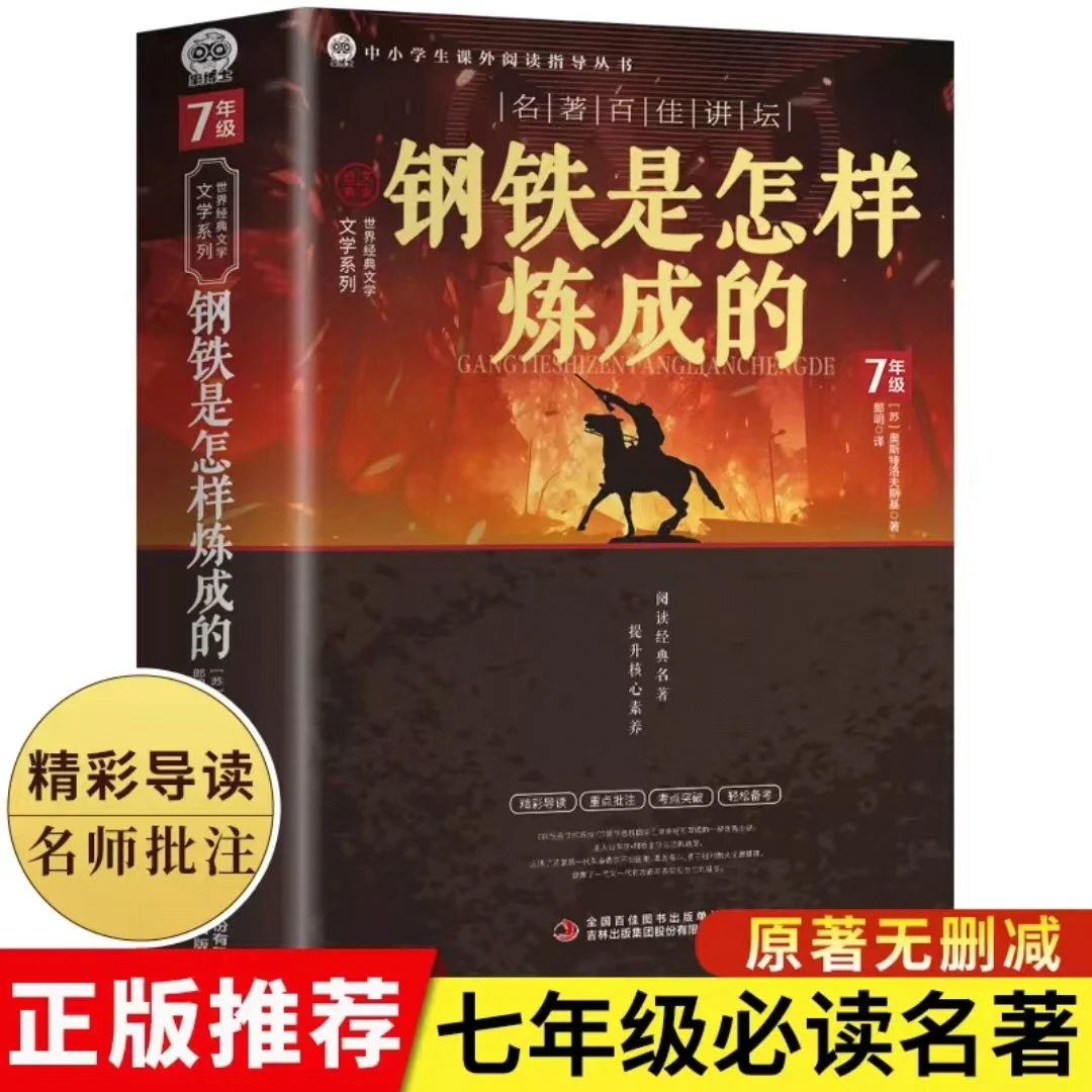 钢铁是怎样炼成的七八九年级初高中课外阅读必读书目世界经典文学