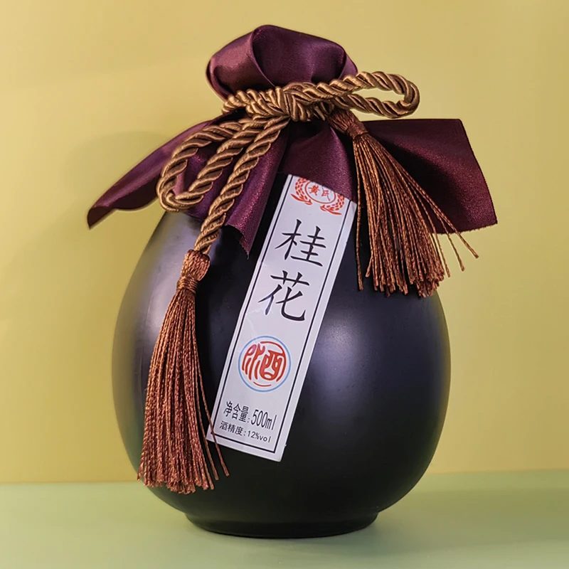 桂花酒500ml贵州桂花酿微醺男女士酒桂花糯米酒低度12度