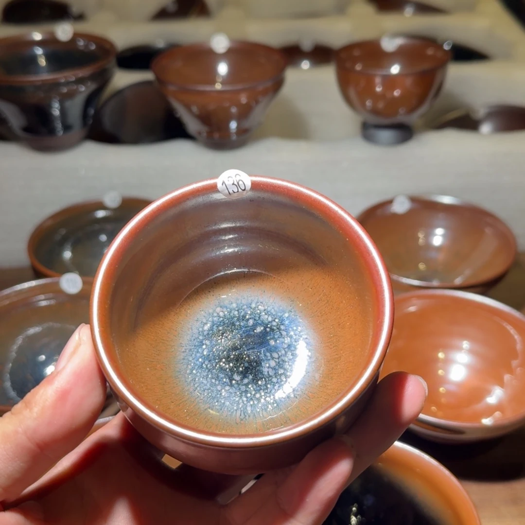 茶盏龙窑柴烧建盏主人杯茶具茶杯