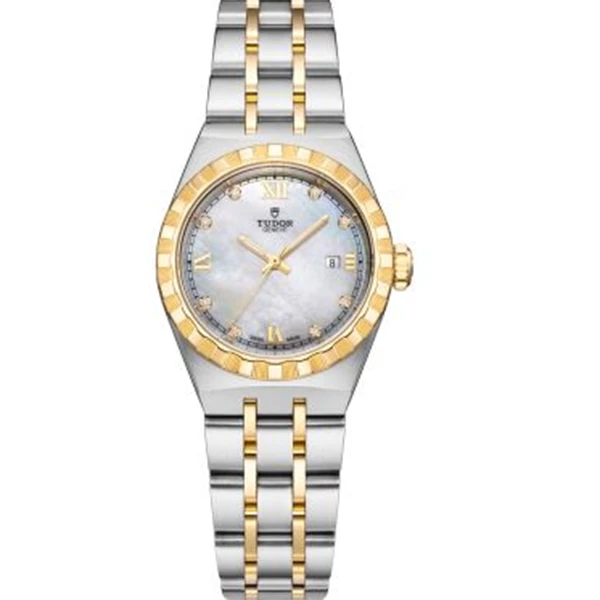 95新 TUDOR/帝舵 皇家稀缺贝母/28403/女士腕表/机械/34mm