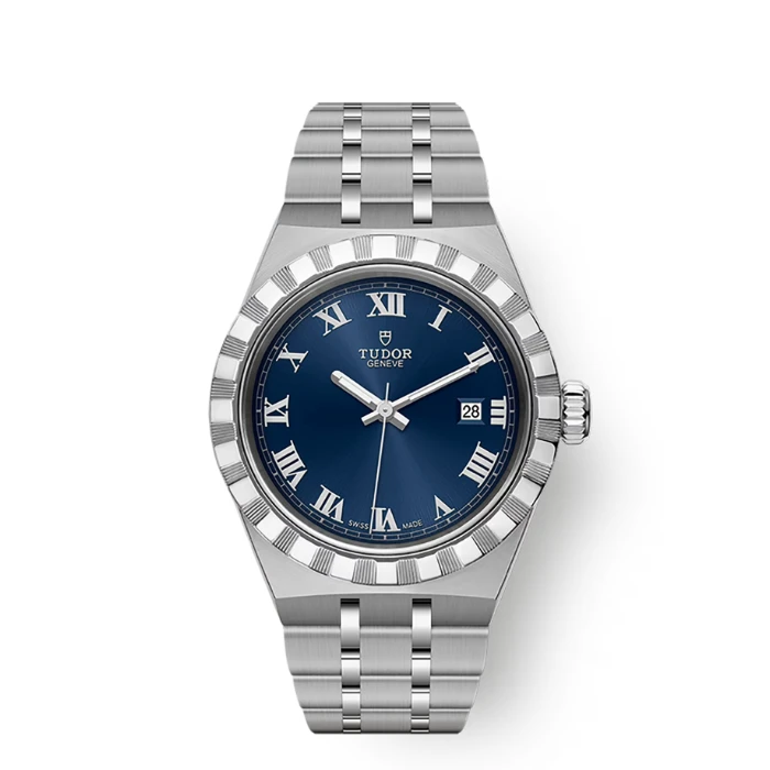 全新未使用 TUDOR/帝舵 皇家系列蓝盘罗马刻/28300/28mm女士腕表