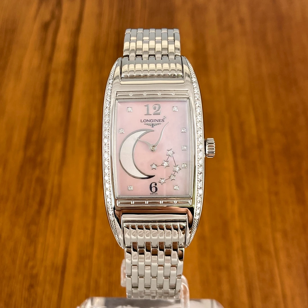 99新 Longines/浪琴 洋哥说表/女表贝雅系列24.60x49.20mm/优雅