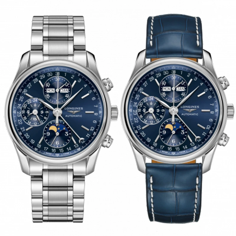 99新 Longines/浪琴  40mm/八针月相/自动机械/精钢材质/公