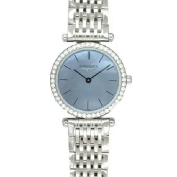 99新 Longines/浪琴 洋哥说表/女表/公价约2万/蓝色贝母原钻/24mm