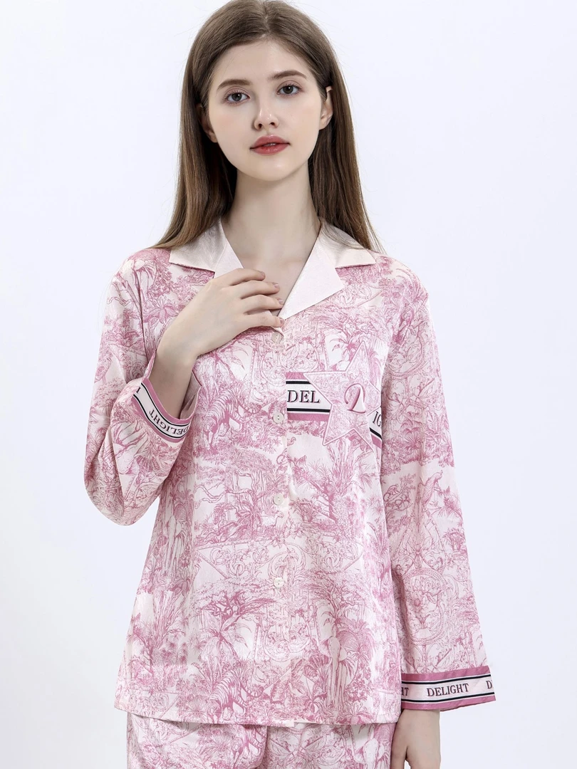 SIEOYJIEA/私迹大榕家《丛林限定长袖》休闲款气质高定睡衣家居服