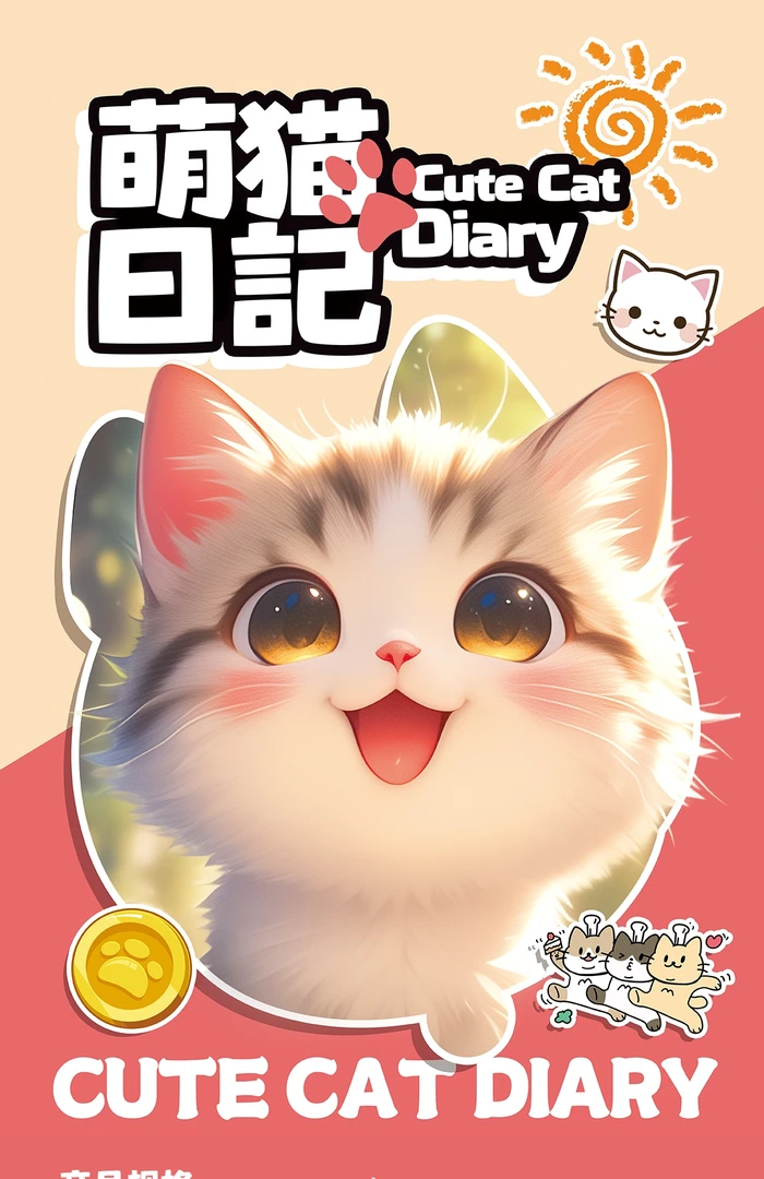 【萌猫日记】A5大卡+小卡二次元集卡收藏盲盒纸质(代拆)