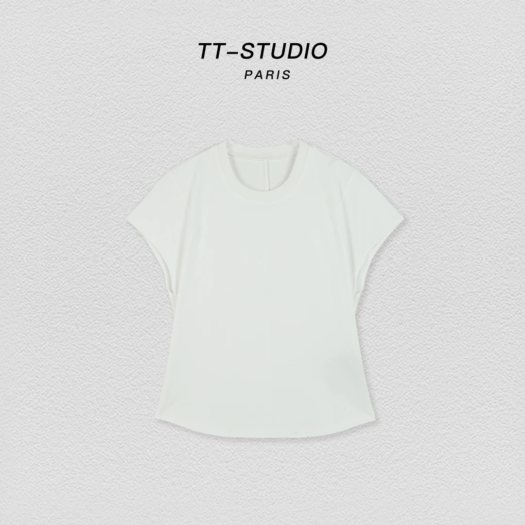 TT【小白】100%棉夏季新款纯色休闲时尚T恤TT23484