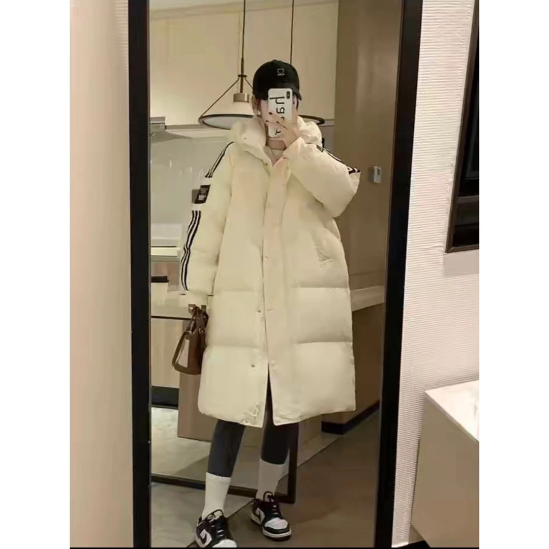 D340-白色-设计师款-羽绒服白鸭绒休闲时尚百搭