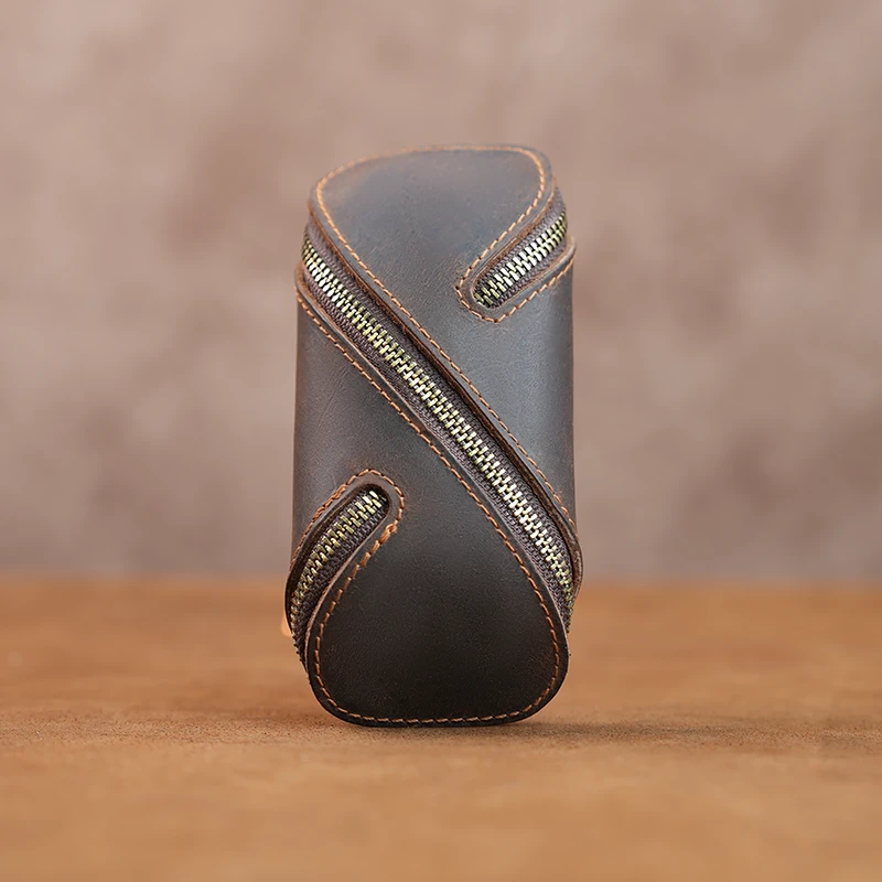 鹿师傅汽车钥匙魔术包男新款手工定制高端牛皮防丢