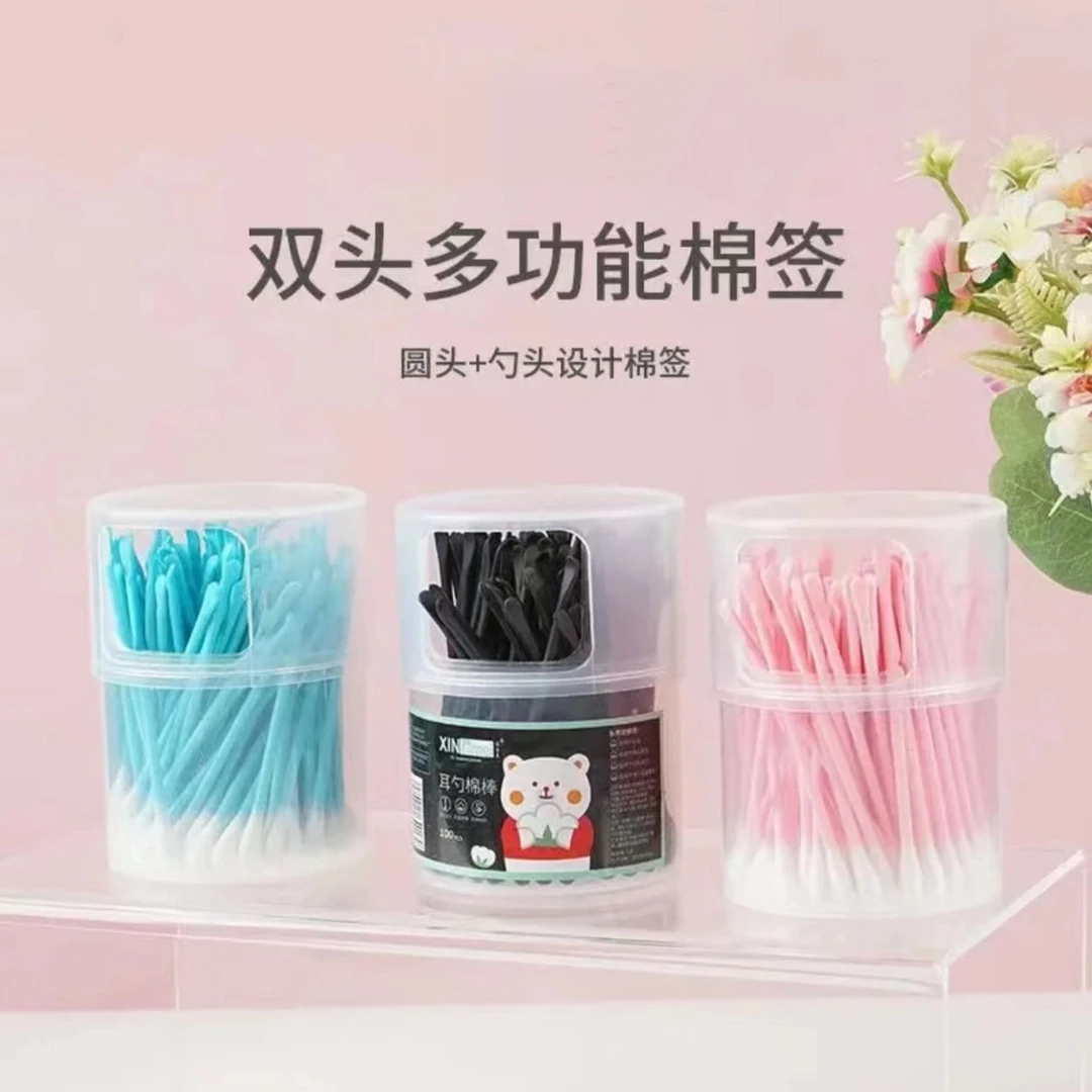 【拍4盒更划算】耳勺款双头二合一棉签EU