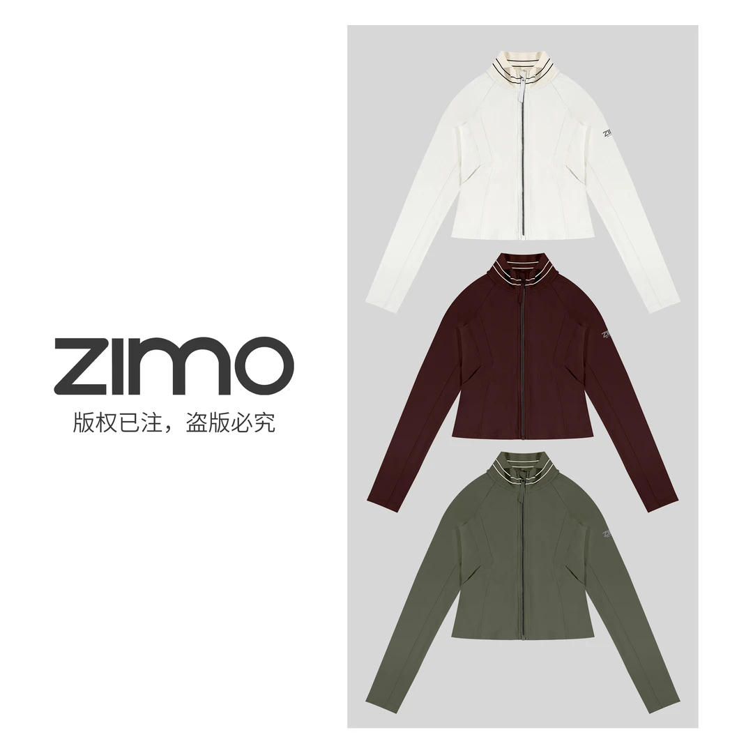 全拉链无帽外套071-zimo-瑜伽健身瑜伽服健服YFWT071
