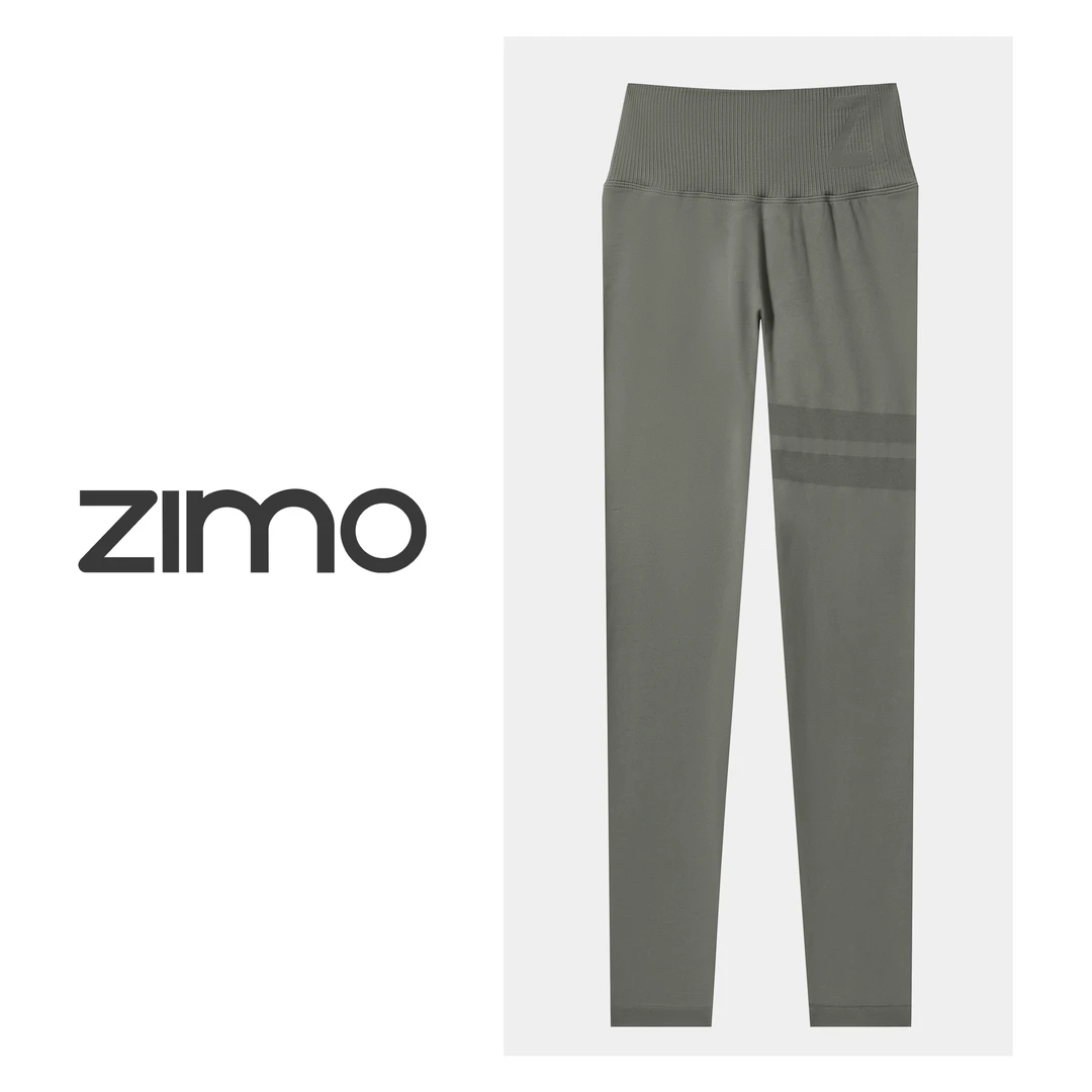 九分裤腰头字母军绿-zimo-高端健身瑜伽裤WFYJ002