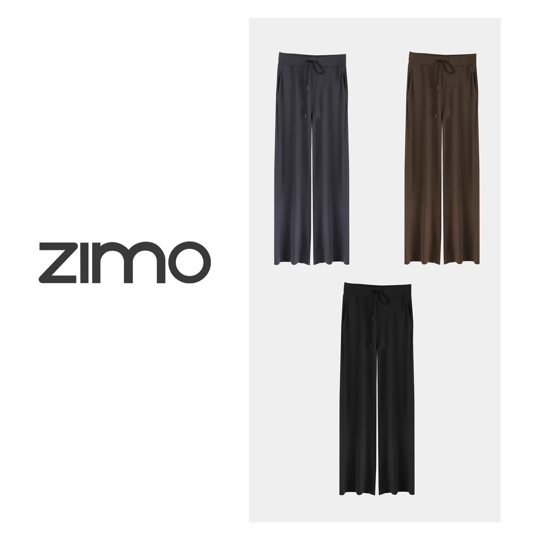 高腰裸感阔腿裤-zimo-瑜伽健身瑜伽服健身服瑜伽裤外穿FR004