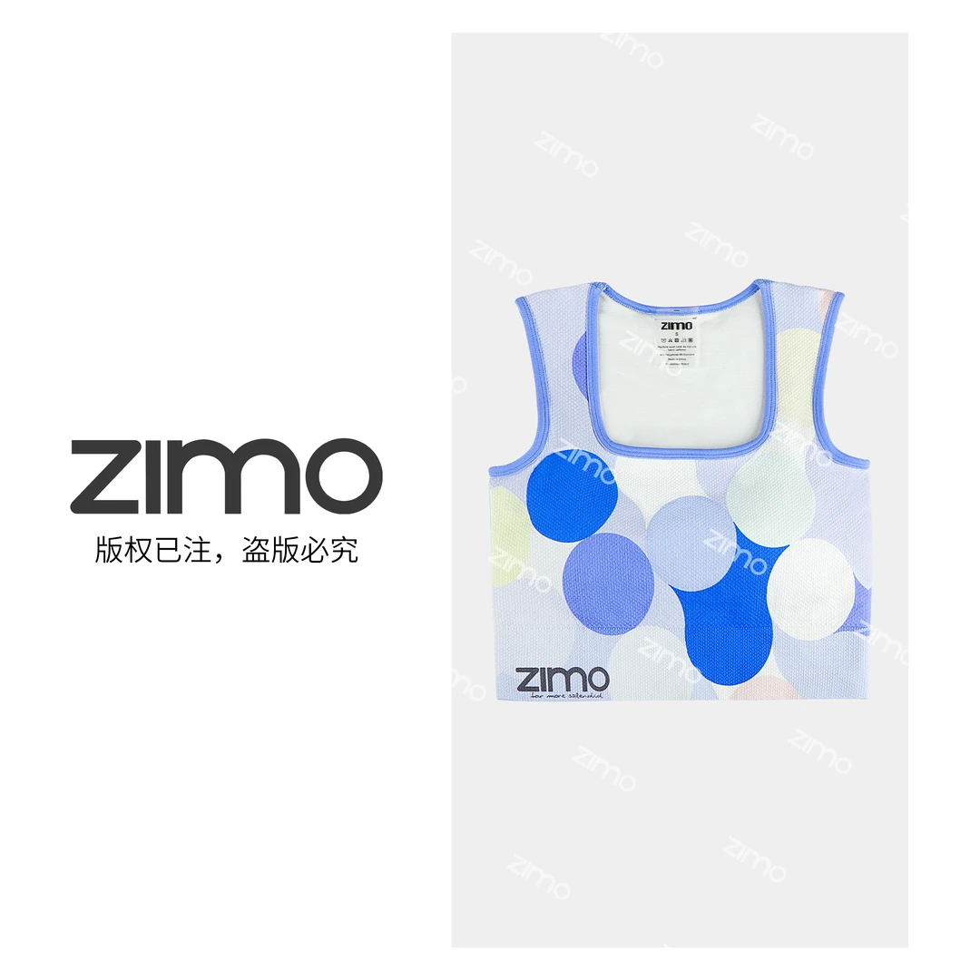 zimo-方领一体杯文胸动力紫-高端瑜伽健身瑜伽服健身服