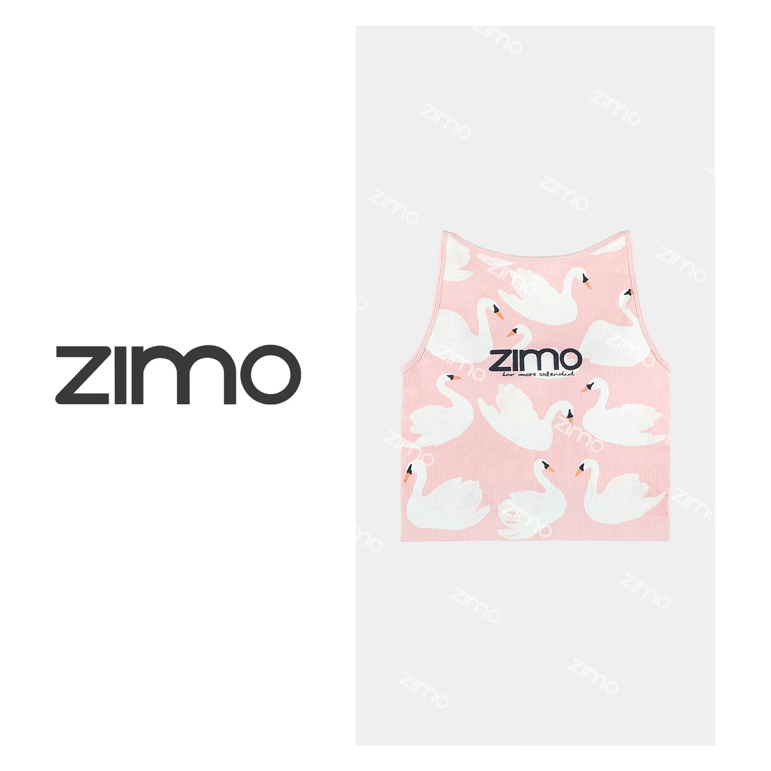 一字肩一体杯文胸白天鹅-zimo-高端瑜伽健身健身服