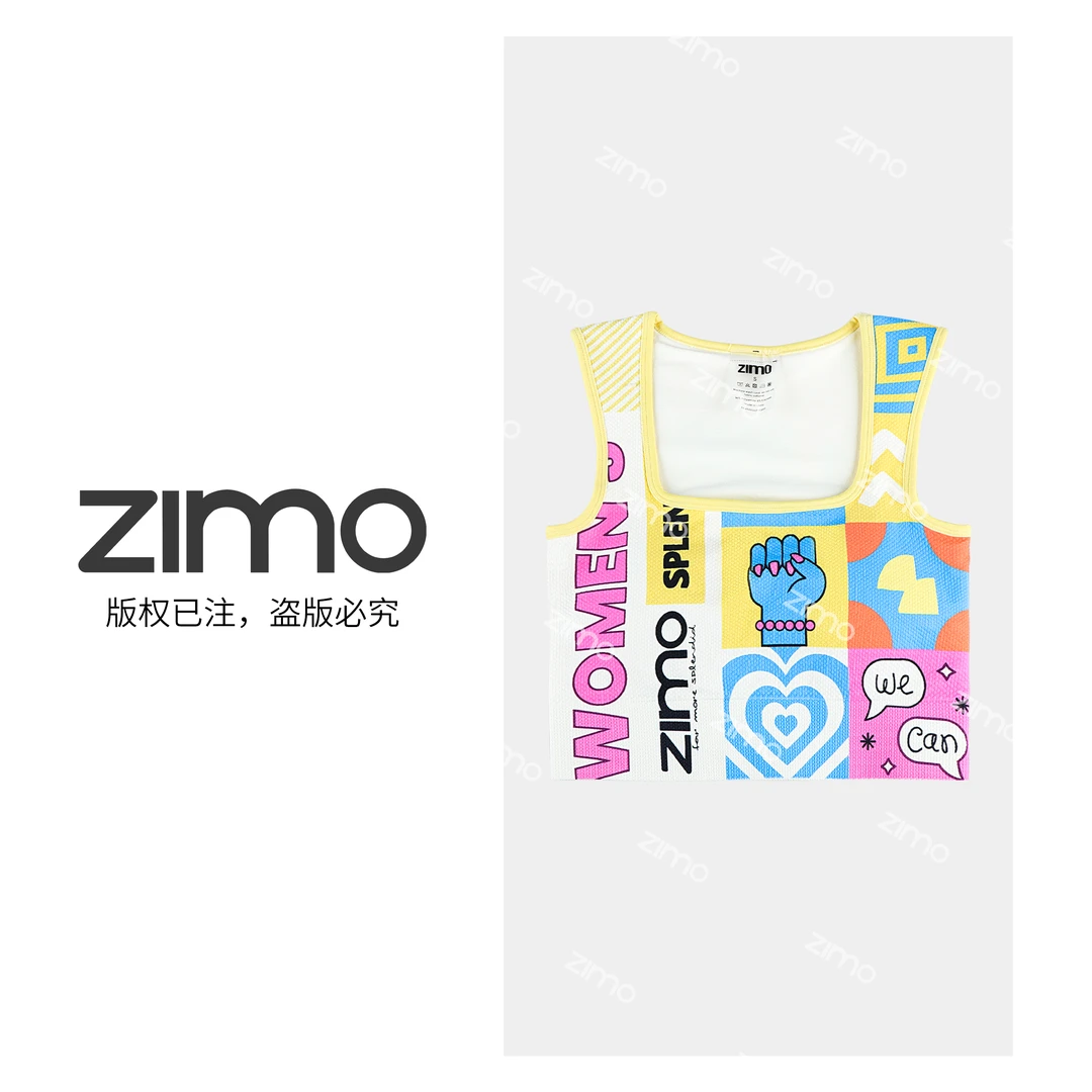 zimo-方领一体杯文胸方块小图252-高端瑜伽健身瑜伽服健身