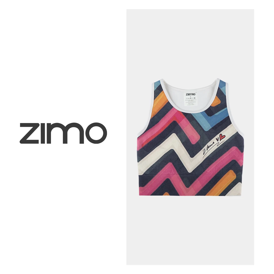 zimo-背心式文胸Z字母-高端瑜伽健身服瑜伽服健身瑜伽裤