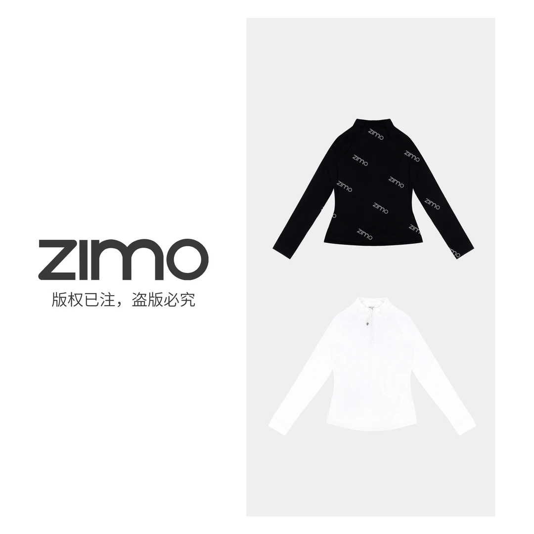 zimo-有缝半拉链长袖-瑜伽健身瑜伽服健身服YFTX001