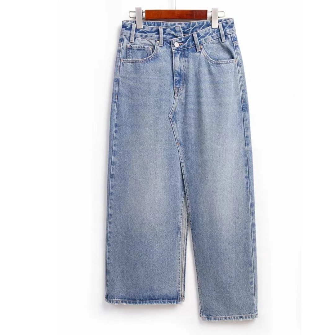 RAIN.CUN【初秋经典】开叉牛仔半身裙TT11550L