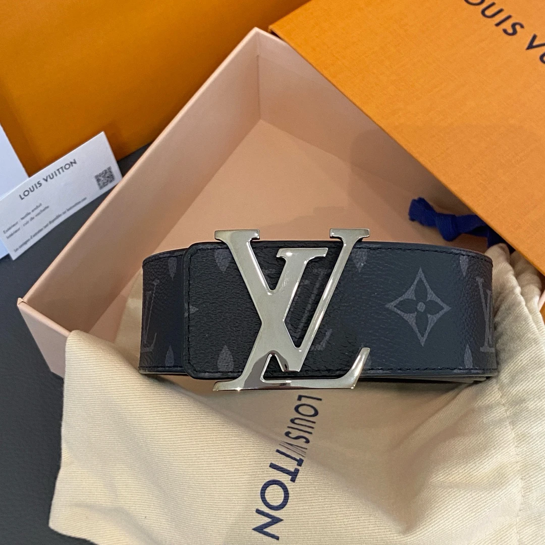 全新未使用 LouisVuitton/路易威登 经典黑武士枪色皮带