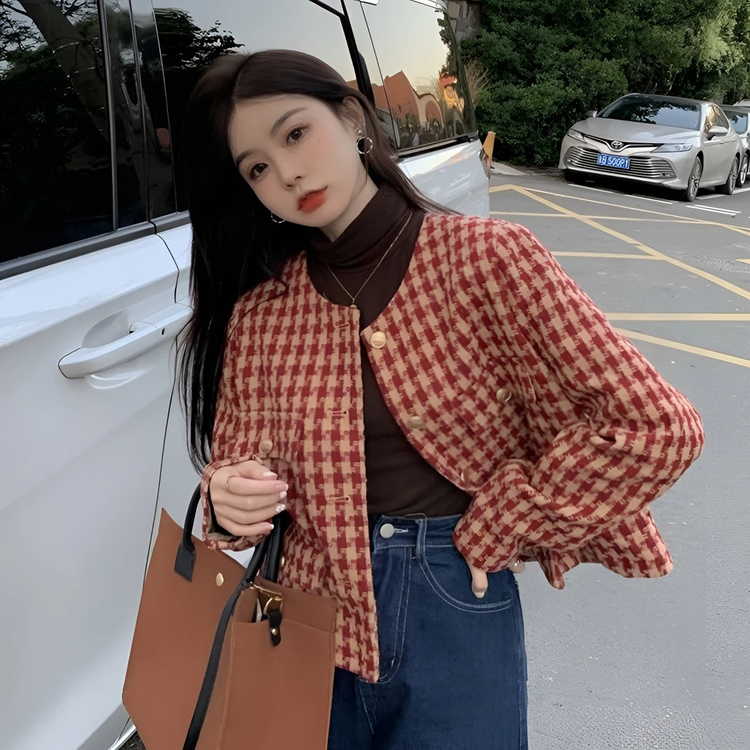 T春秋季新款小香风外套女韩版显瘦洋气百搭小个子减龄短款外套