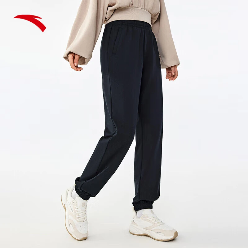 【运动复古】安踏针织运动裤女夏季新款透气束脚休闲长裤/162438306