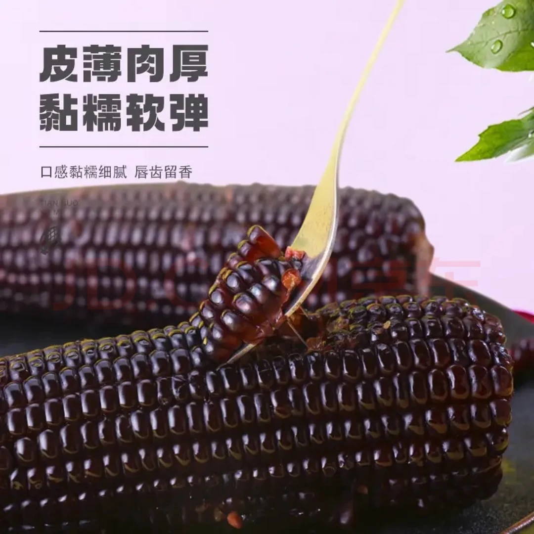 东北黑糯玉米10支微甜微糯软糯香甜粘真空锁鲜营养食用好吃拉丝