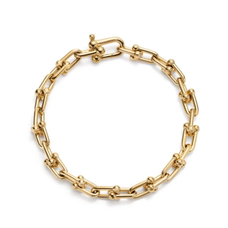 99新 Tiffany & Co./蒂芙尼 Hardwear 18k黄金手链长18/公42600