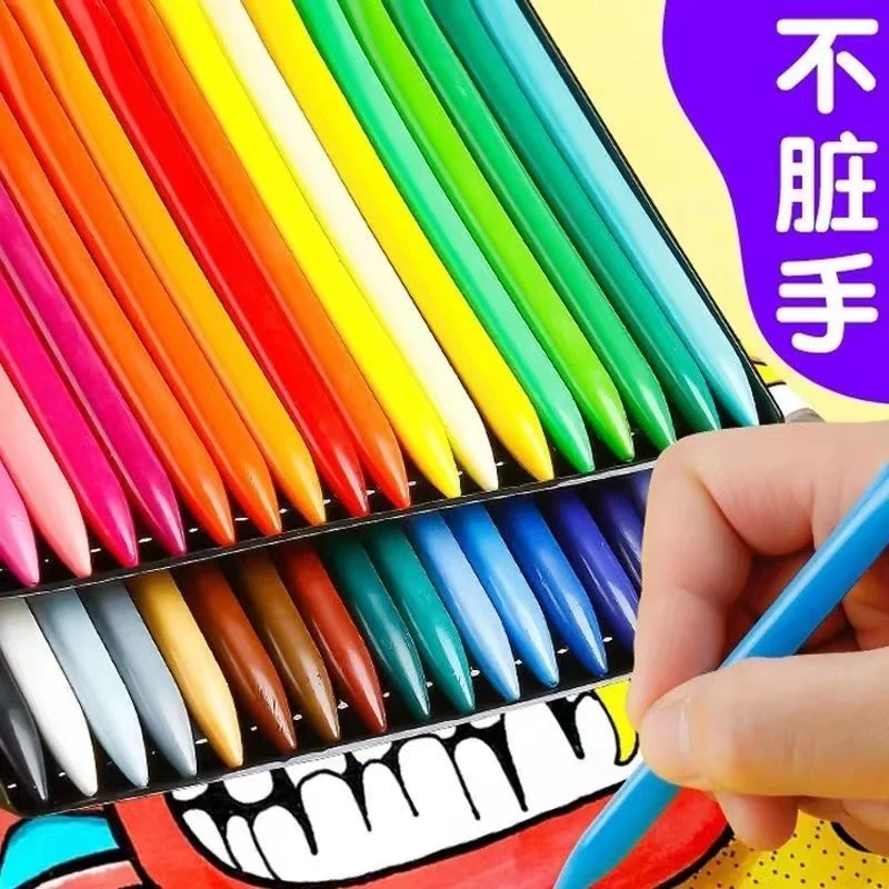 儿童不脏手蜡笔 幼儿园彩色涂鸦笔
