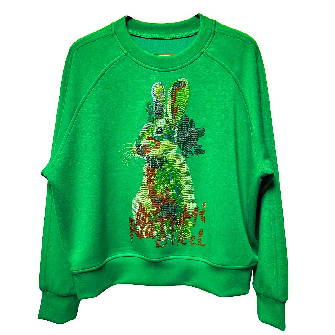 【BV绿小米鼠-圆领卫衣】MICHEELKATH原创秋款宽松立体卫衣设计师