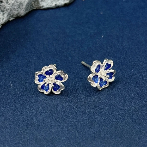 足银银制品 【银瑞轩】足银时尚简约百搭耳钉 养耳洞 专属链接