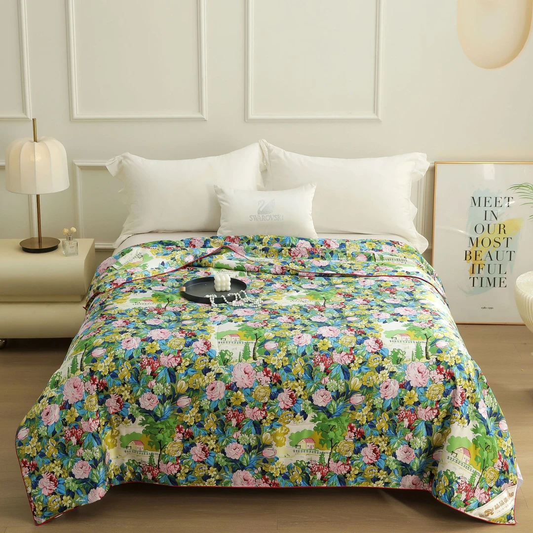 2025新款莫奈花园贵族轻奢蚕丝被  200*230cm 约6斤