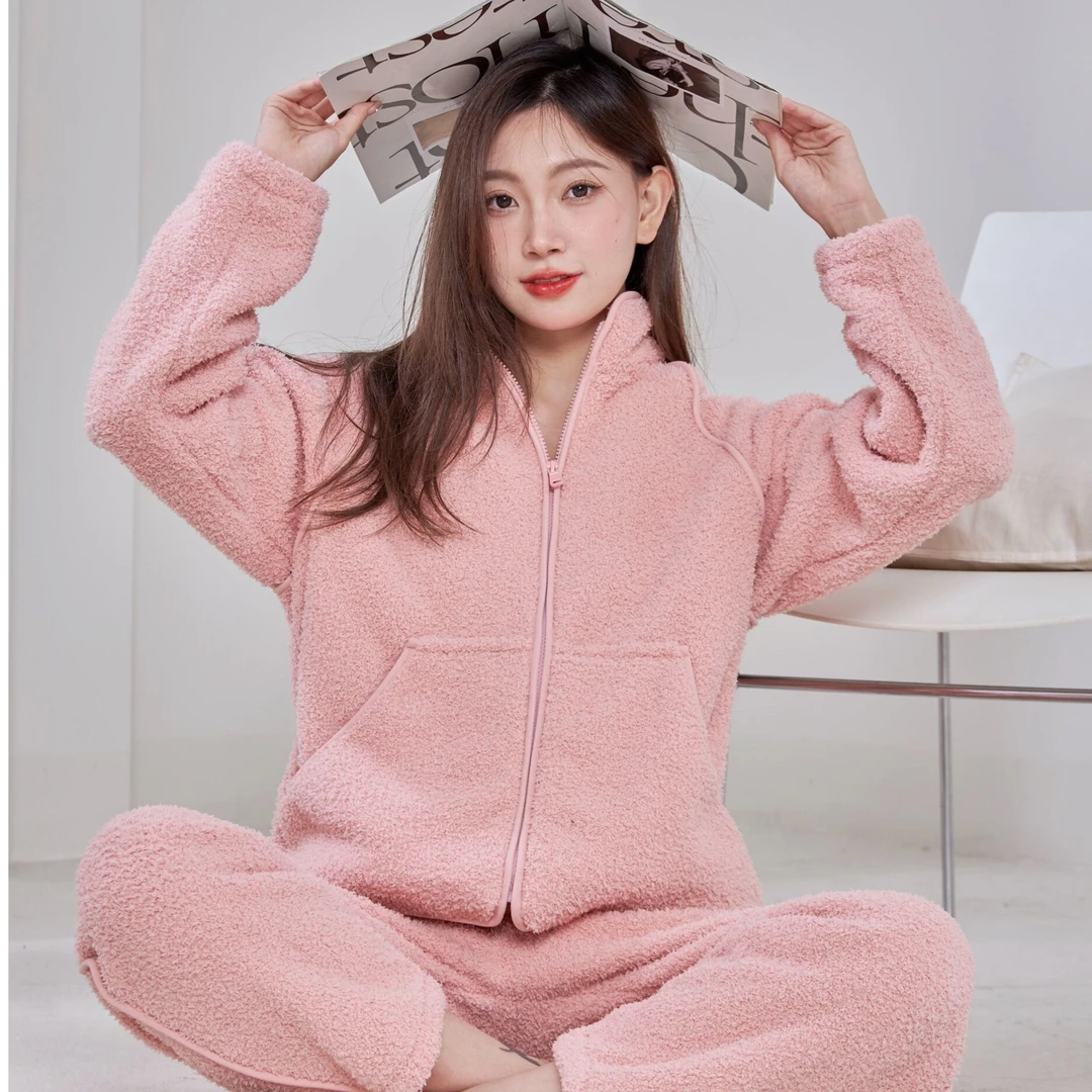 【钟意专属】浪莎万粒绒可外穿家居服男女情侣款H9UD8958