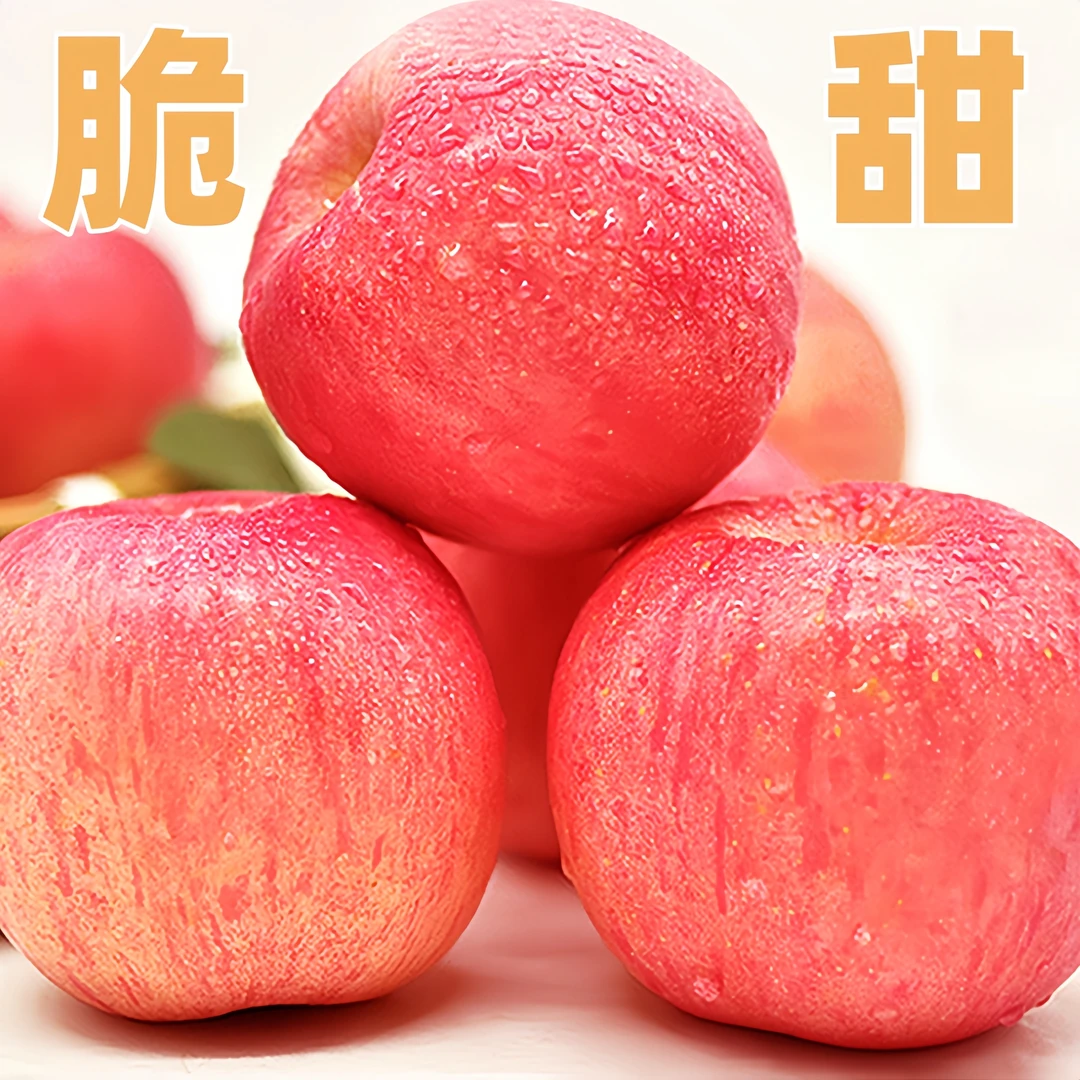 买5斤送5斤/坏果包赔山东烟台红富士苹果 新鲜发货（带箱9.5-10斤）