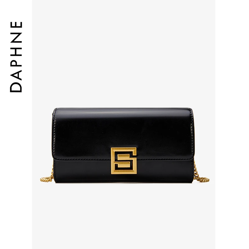 达芙妮Daphne小方包斜挎包6123483175/10047黑色