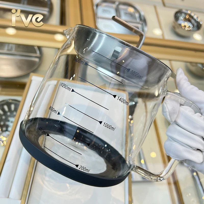 利卡滤油壶 出意大利 百年德国/ive玻璃油壶 家用滤油专用储油壶