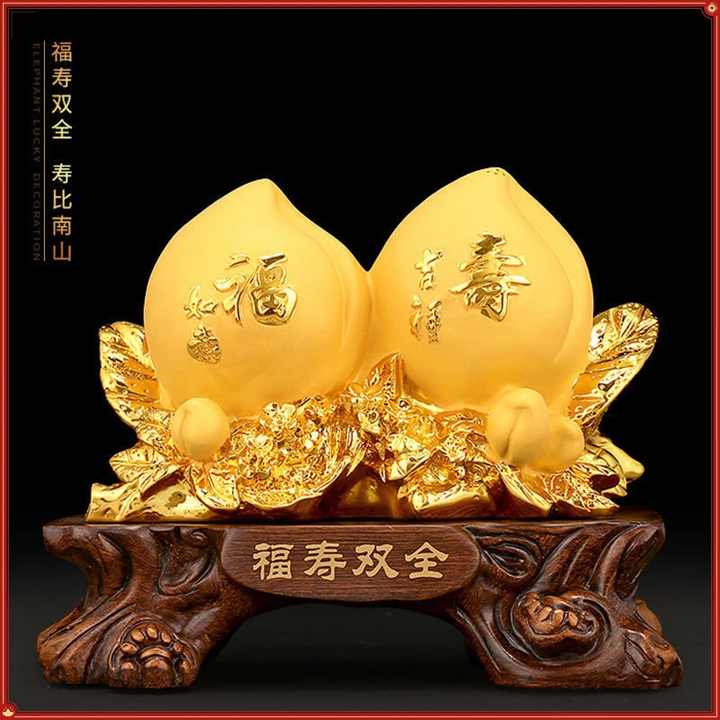 寿桃摆件送老人爷爷奶奶长辈老年人生日礼物607080大寿贺寿礼品