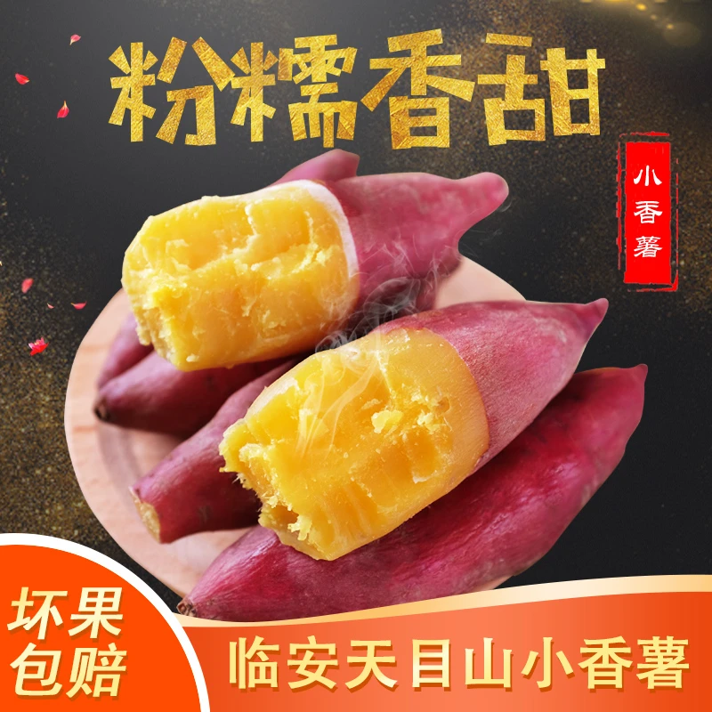正宗临安天目山小香薯板栗红薯新鲜农家自种高山小番薯地瓜5斤装