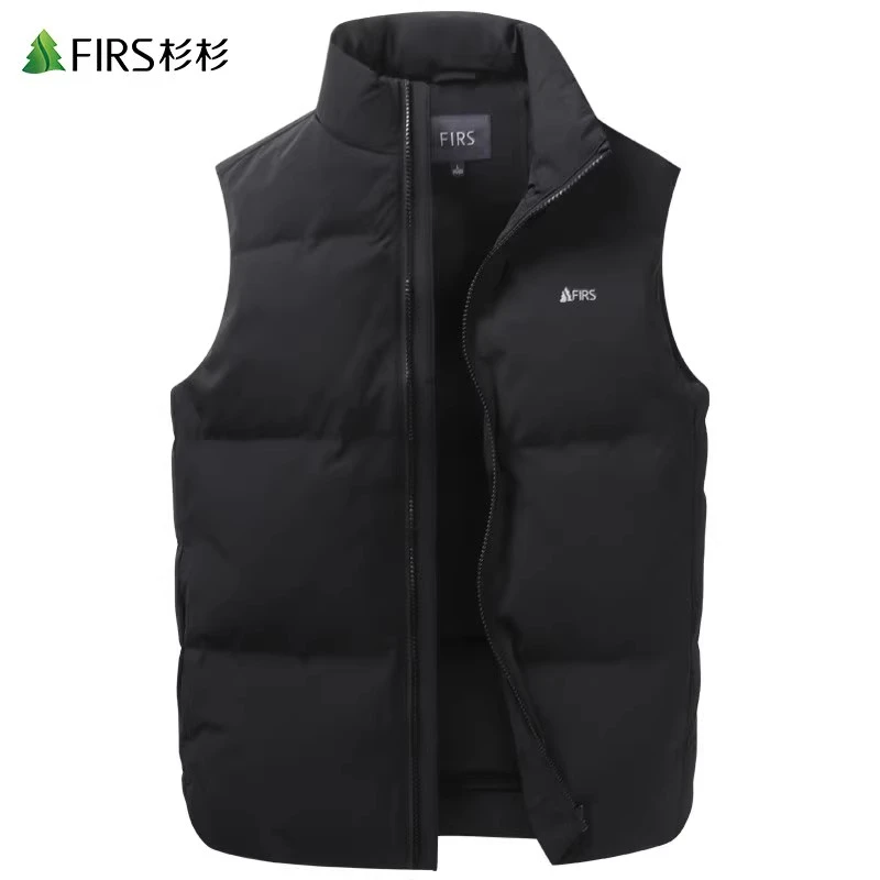 【白鸭绒】杉杉男立领羽绒服男士2024冬季新款印花加厚保暖马甲外套