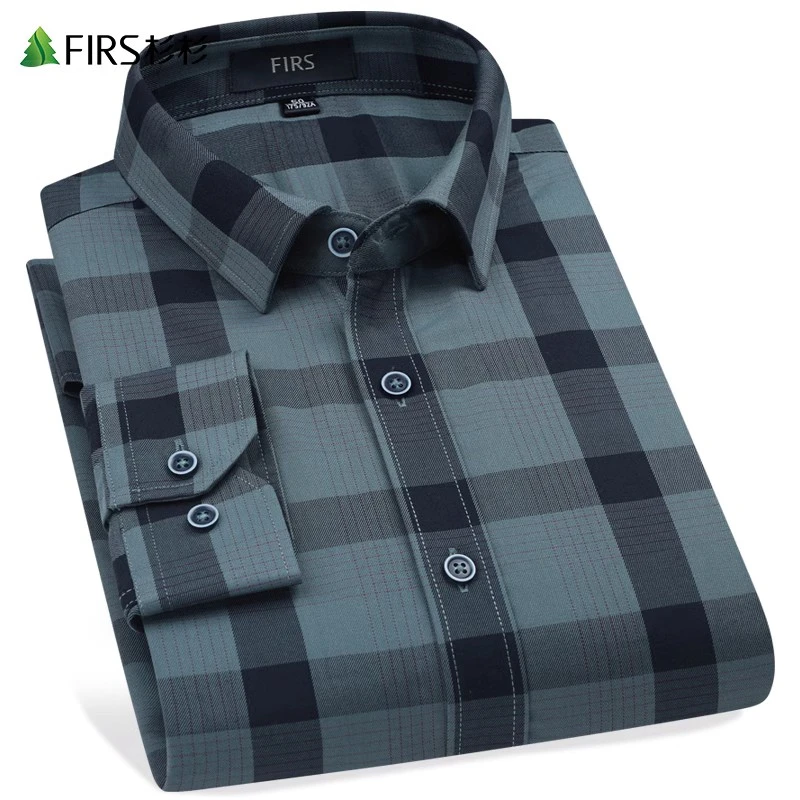 【撞色格纹】杉杉男装长袖衬衫男2025秋季新款职场商务休闲宽松衬衣