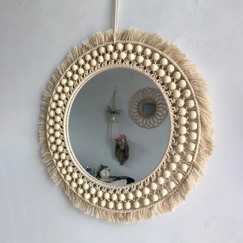 创意流苏布艺壁饰壁挂太阳镜家居客厅背景墙面装饰品立体墙饰挂饰