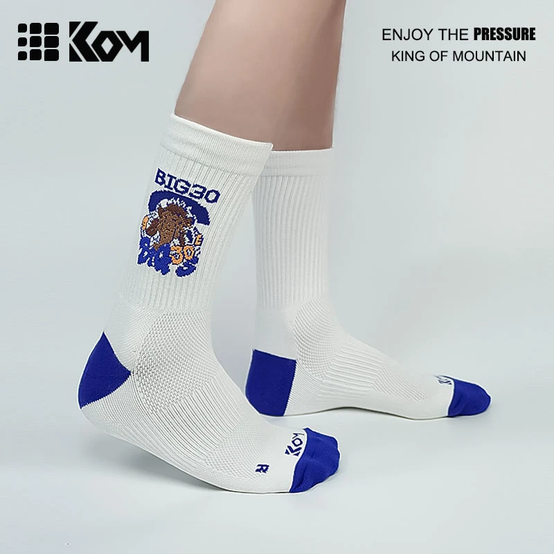 KOM夏季运动加厚篮球袜毛巾袜运动透气户外健身长筒袜吸汗潮袜