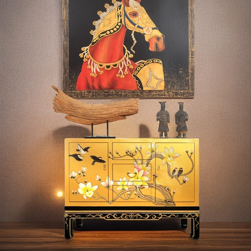 玄关柜隔断柜正对门玄关柜鞋柜酒柜入门玄关柜餐边柜客厅新中式柜