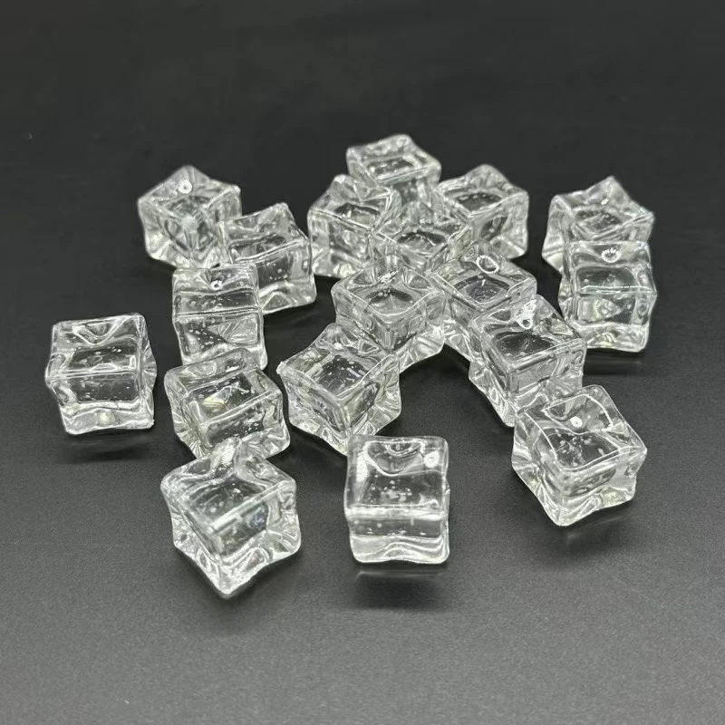 【直播拆】（许愿两个颜色+小六）18mm夜光彩色细闪冰块